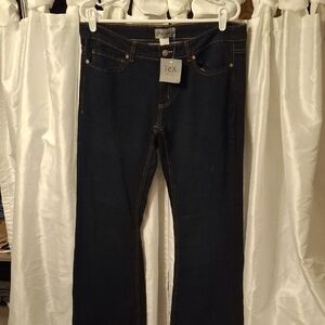 Tex Max Azria Classic Navy Straight Jeans 10